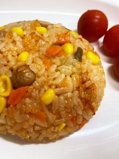 ケチャップライス1 ご飯一合☆炊飯器で簡単☆ケチャップライス by ・木南