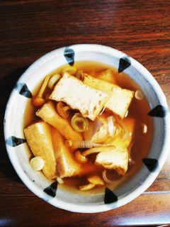 厚揚げとなめこのめんつゆ仕立て-レシピのメイン写真