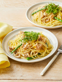 豚肉のみそ和風パスタ 柚子胡椒風味-レシピのメイン写真