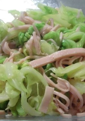 ギョニソとキャベツのレンジ蒸し-レシピのメイン写真