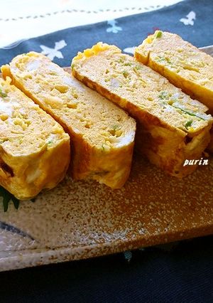 おからパウダー入りネギの卵焼き-レシピのメイン写真