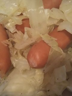 キャベツとソーセージの炒めもの-レシピのメイン写真