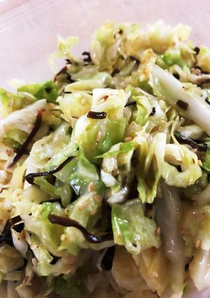 簡単！キャベツの塩昆布和え-レシピのメイン写真