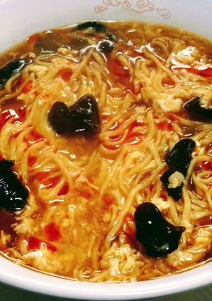 簡単！袋麺で作る酸辣湯麺風-レシピのメイン写真