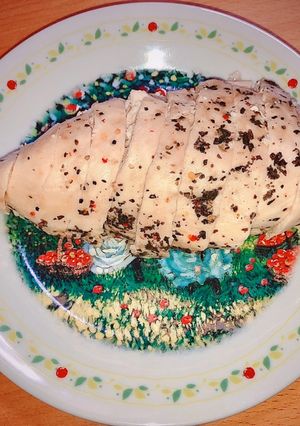 簡単！むっちむち♡バジル香るサラダチキン-レシピのメイン写真