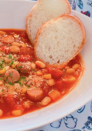 野菜たっぷり♪トマト缶でミネストローネ♡-レシピのメイン写真