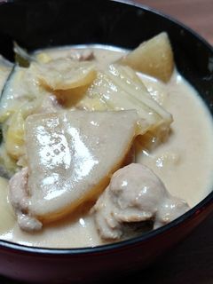 ばあちゃんの粕汁(醤油味)-レシピのメイン写真