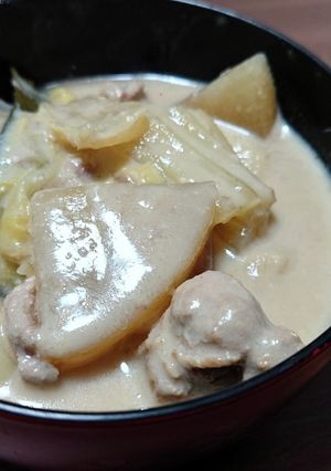 ばあちゃんの粕汁(醤油味)-レシピのメイン写真