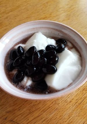 黒豆煮 ヨーグルト-レシピのメイン写真