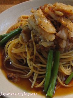 冷製パスタ☆白身魚となめこみぞれ添え-レシピのメイン写真