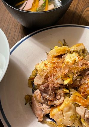 茎わかめチャンプルー-レシピのメイン写真