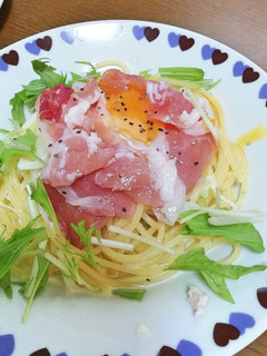 塩加減最高。生ハムのクリームパスタ-レシピのメイン写真