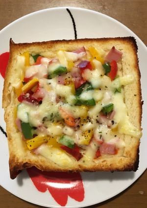 厚切り食パンで！ピザグラタンパン-レシピのメイン写真