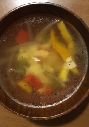簡単！チーズ入りコンソメバタースープ-レシピのメイン写真