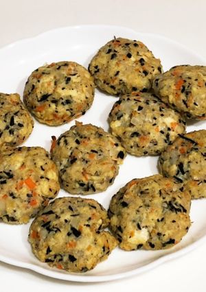 ハンバーグのような豆腐の五目焼き-レシピのメイン写真