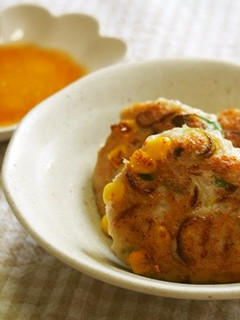 豆腐・コーン・ねぎのがんも風焼き!ふわり-レシピのメイン写真