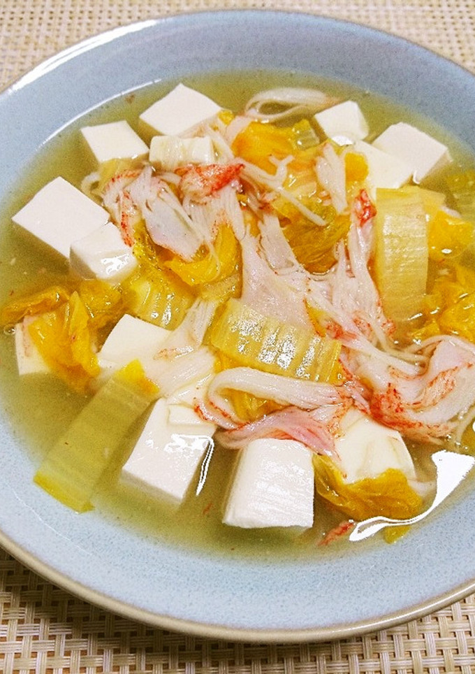 カニカマ入り♫白菜と豆腐のとろとろ旨煮-レシピのメイン写真