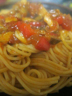残り物野菜のミートソースパスタ-レシピのメイン写真