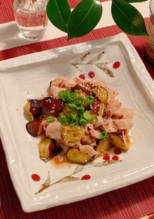 簡単★茄子と豚バラのポン酢炒め-レシピのメイン写真