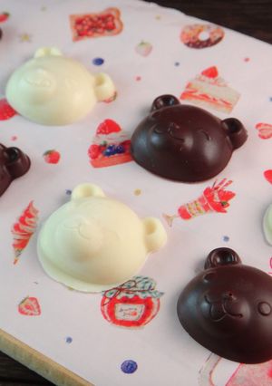 くまちゃんチョコ　友チョコに-レシピのメイン写真