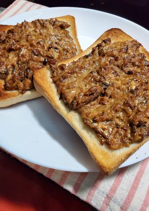 鯖の味噌煮缶ペーストのホットサンド☆-レシピのメイン写真