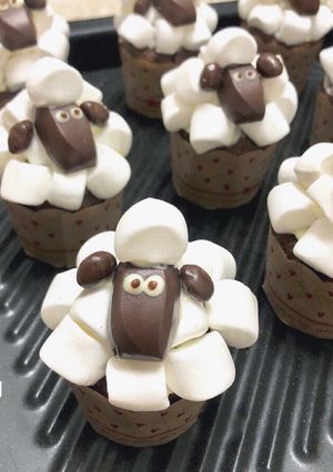 ひつじのショーンマフィン(カップケーキ)-レシピのメイン写真