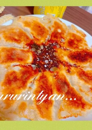 宅飲み♡本格的羽つき餃子　蒸してから焼く-レシピのメイン写真