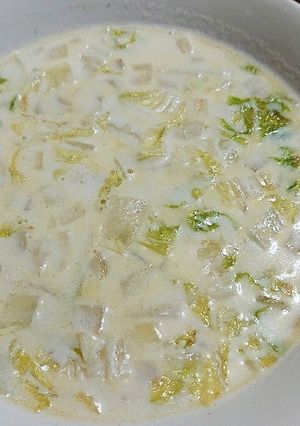 簡単！あっさり！白菜のクリームスープ-レシピのメイン写真