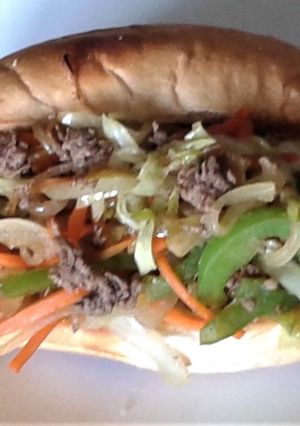 牛肉FAJITAS サンド-レシピのメイン写真