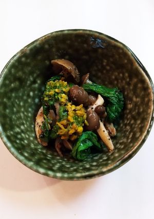 菜の花としめじのごま和え-レシピのメイン写真