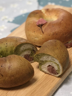 さくら抹茶ベーグル-レシピのメイン写真