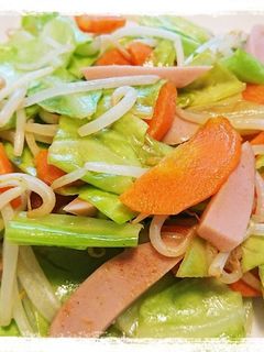 冷蔵庫の余り物で野菜炒め-レシピのメイン写真