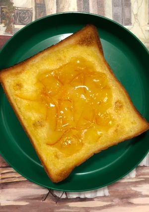 バターで囲ってジャムトースト-レシピのメイン写真