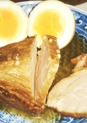 煮卵&焼豚(血管ダイエット1485)-レシピのメイン写真