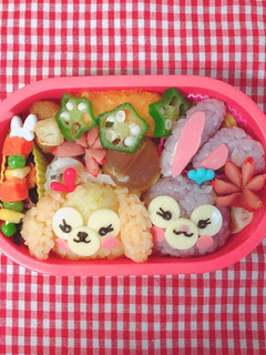 ステラルーとクッキーアンのキャラ弁デコ弁-レシピのメイン写真