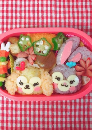 ステラルーとクッキーアンのキャラ弁デコ弁-レシピのメイン写真