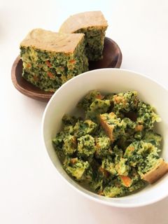 炊飯器で簡単!人参とほうれん草のケーキ-レシピのメイン写真