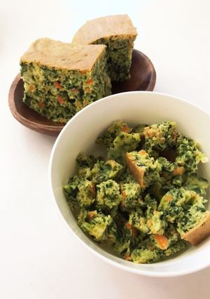 炊飯器で簡単!人参とほうれん草のケーキ-レシピのメイン写真