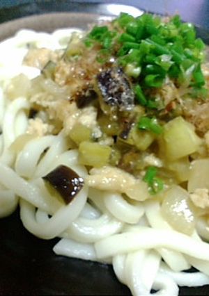 夏はコレ!!☆なす味噌うどん☆-レシピのメイン写真
