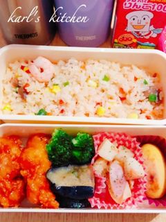 海老ピラフ唐揚げ弁当 覚書-レシピのメイン写真