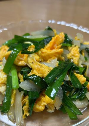 玉ねぎ麹でニラたま炒め-レシピのメイン写真