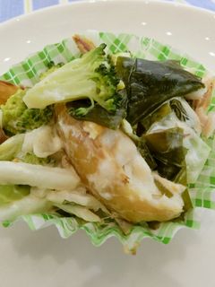 干物とわかめの和え物-レシピのメイン写真