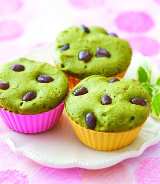 桑抹茶のカップ蒸しパン♪ by お茶村 【クックパッド】 簡単おいしい