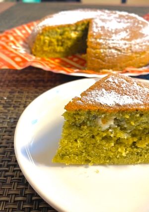 抹茶 ホワイトチョコケーキ 炊飯器-レシピのメイン写真