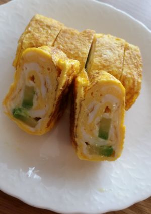 お弁当に！アボガド卵焼き-レシピのメイン写真
