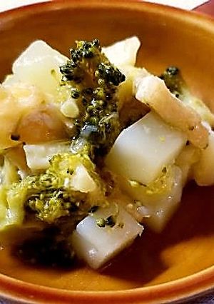 ブロッコリーの花蕾とじゃがいものトロ煮-レシピのメイン写真