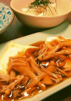 豆腐ステーキ　キノコあんかけ-レシピのメイン写真