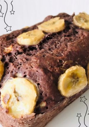 材料4つ★チョコバナナパウンドケーキ-レシピのメイン写真