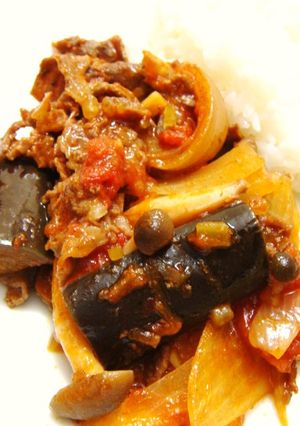 夏ごはん☆牛肉とナスのトマト煮-レシピのメイン写真