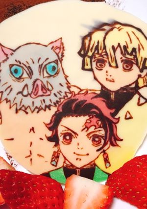 バレンタインキャラチョコ痛チョコのコツ-レシピのメイン写真